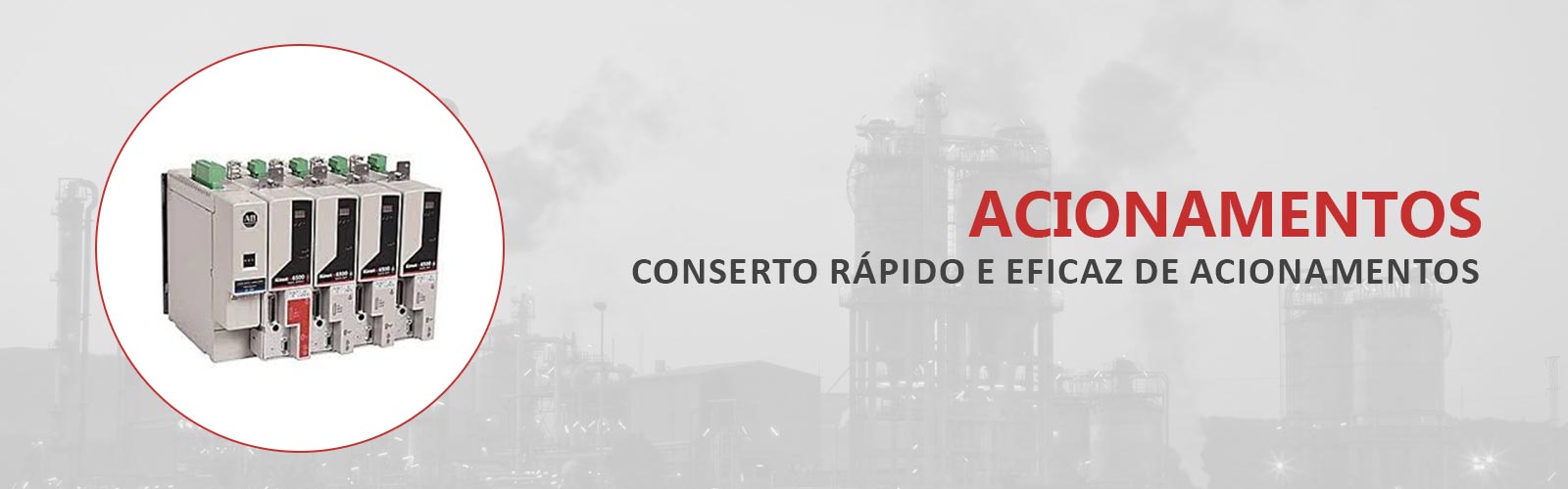 Conserto de acionamentos